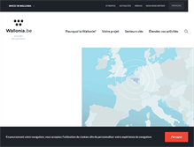 Tablet Screenshot of investinwallonia.be